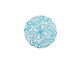 Lillypilly Turquoise Geometrics Anodized Aluminum Disc 19mm, 24 gauge