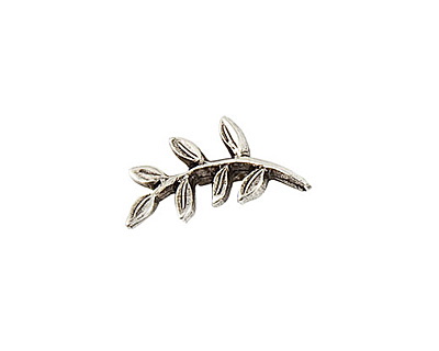 Nunn Design Antique Silver (plated) Fern Toggle Bar 19x9mm