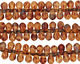 Czech Glass Topaz Picasso Teardrop 4x6mm