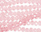 Light Rose Crystal Faceted Rondelle 6mm