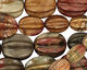 Red Creek Jasper Graduated Carved Melon 15x10-32x25mm
