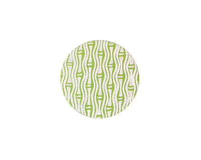 Lillypilly Lime Green Reeds Anodized Aluminum Disc 19mm, 24 gauge