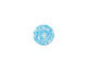 Lillypilly Turquoise Weathered Daisy Anodized Aluminum Disc 11mm, 24 gauge