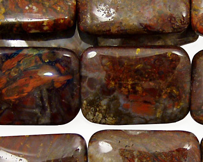Red Pietersite Thin Pillow 25x18mm