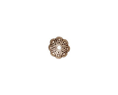 TierraCast Antique Silver (plated) Oasis Bead Cap 8mm