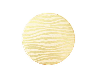 Lillypilly Gold Zebra Anodized Aluminum Disc 25mm, 22 gauge