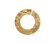 Brass Textured Ring Connector 22mm