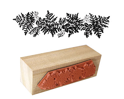 Fern Border Rubber Stamp 65x20mm