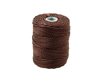 C-Lon Chocolate Tex 400 (1mm) Bead Cord