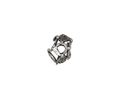 Rustic Charms Sterling Silver Curly Vine Bead Cap 7x11mm