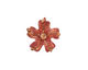 Patricia Healey Copper 5 Petal Flower Charm 22mm