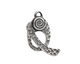Saki Sterling Silver Spiral Toggle Clasp 23x14mm, 25mm bar