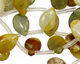 Antique Soocho Jade Flat Teardrop 10x15mm