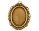Stampt Antique Brass Damask Frame Oval Setting 18x25mm