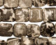 Black Tree Agate Puff Square 12mm