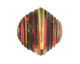 African Paper (black, yellow, red) Bicone 24-25x26-27mm