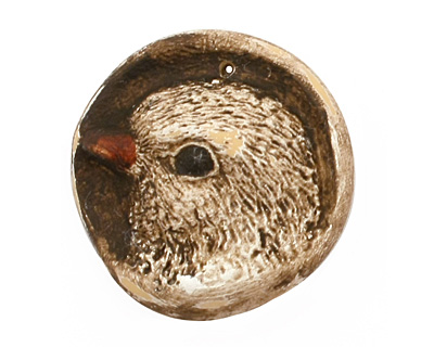 Humble Beads Polymer Clay Sparrow Pendant 29-30mm