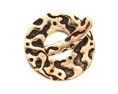 Saki Bronze Molten Toggle Clasp 27mm, 28mm bar