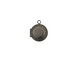 Gunmetal Small Round Ribbon Heirloom Locket 13x15mm