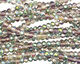 Green & Pink AB Crystal Faceted Rondelle 3mm