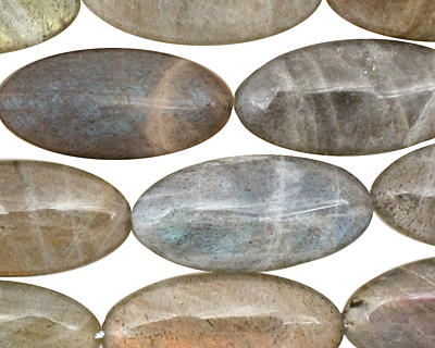 Labradorite Flat Oval 25x12mm