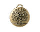 TierraCast Antique Gold (plated) Tree of Life Pendant 24x26mm