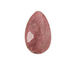 Rhodonite Faceted Flat Teardrop 15x24-25mm