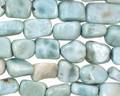 Larimar Tumbled Nugget 9-13x6-11mm