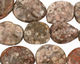 Ocean Fossil Flat Polished Pebble 17-22x14-18mm