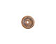 The BeadsNest Lampwork Glass Earth Brown Saucer 4-5x15-16mm