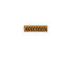 TierraCast Antique Gold (plated) Braided 3-Hole Bar 4x14mm