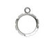 Artistic Wire Silver (plated) Round Wrapper 20x24mm