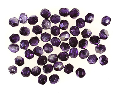 Czech Fire Polished Glass Coated Mirror Indigo Round 4mm