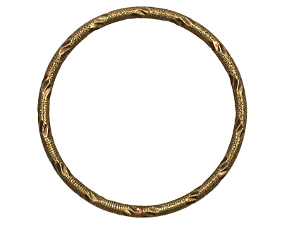 Antique Brass (plated) Embellished Ring 34mm
