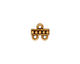 TierraCast Antique Gold (plated) Beaded 2-1 Link 10mm