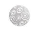 Lillypilly Silver Groovy Circles Anodized Aluminum Disc 25mm, 22 gauge