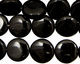 Black Onyx Puff Coin 14mm