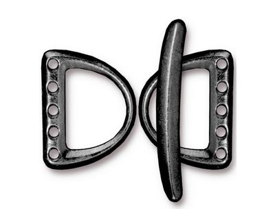 TierraCast Gunmetal 5 Hole D Ring Set 15x20mm, 30mm bar