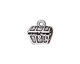 TierraCast Antique Silver (plated) Treasure Chest Charm 14mm