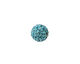 Aquamarine Pave Round 10mm (1.5mm hole)