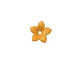 C-Koop Enameled Metal Dark Mustard Small 5 Petal 12mm