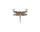 Stampt Antique Pewter (plated) Dragonfly 2-Hole Connector 17x16mm