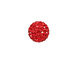 Siam Ruby Pave Round 12mm (1.5mm hole)