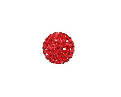Siam Ruby Pave Round 12mm (1.5mm hole)