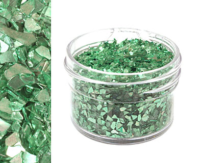 Peridot Vintage Glass Glitter (Shards) 1 oz.