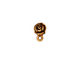 TierraCast Antique Gold (plated) Rose Ear Post 7x10mm