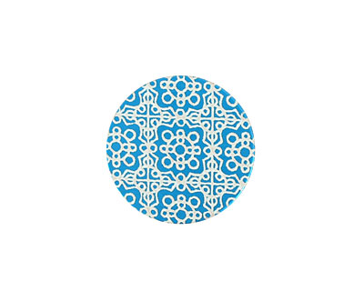 Lillypilly Turquoise Baroque Anodized Aluminum Disc 19mm, 24 gauge