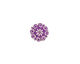 Lillypilly Purple Scrolling Daisy Anodized Aluminum Disc 11mm, 24 gauge