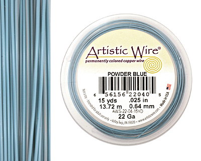 Artistic Wire Powder Blue 22 gauge, 15 yards