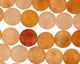 Yellow Jade (nat.) Puff Coin 10mm